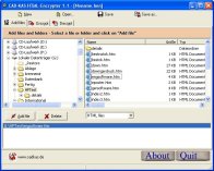 A screenshot of the program HTML-Encrypter 1.1